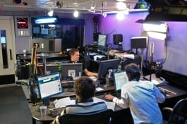 Kino Flo lights lighting radio studio for video